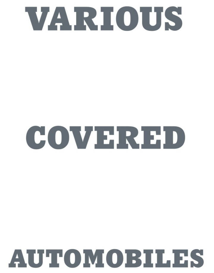 Takashi Homma: Various Covered Automobiles. - Bookshop Anzenberger